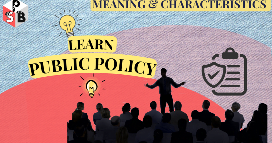 Public Policy Meaning And Characteristics Political Science Blog