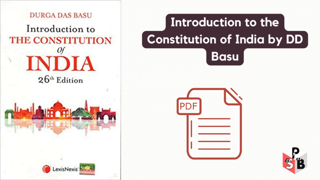 Introduction To The Constitution Of India By DD Basu Book PDF (Latest ...