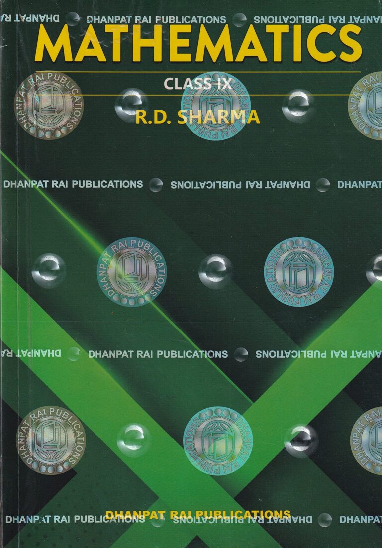 RD Sharma Class 9 Math Book pdf